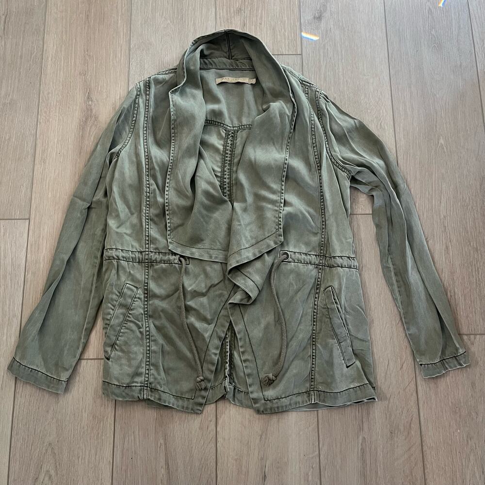Max Jeans Women's Green Waterfall Jacket Size Medium
